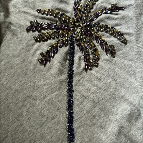 Lilly Pulitzer crewneck sweatshirt with crystal embellished palm trees NWOT XL - Picture 9 of 9